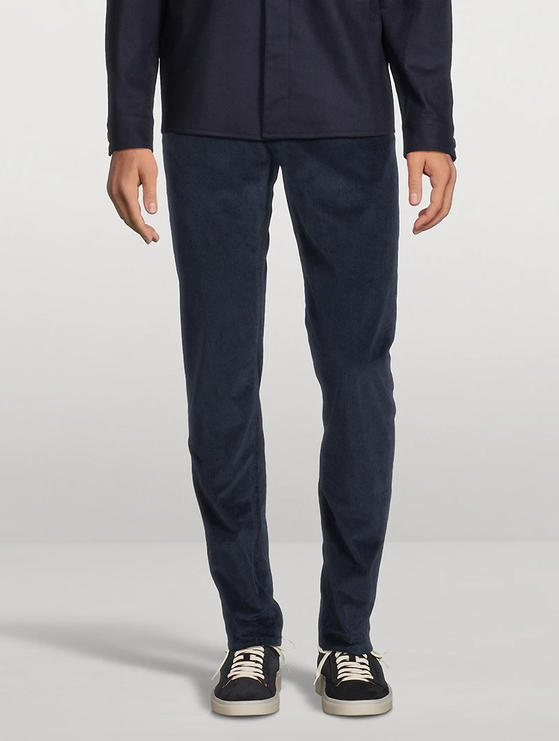 Corduroy Slim-Fit Pants