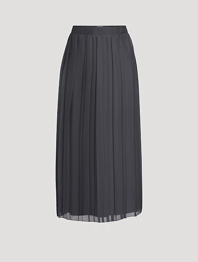 Pleated Midi Skirt