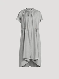 Drawstring Shirt Dress