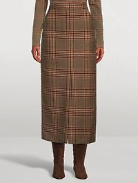 Maxine Plaid Pencil Skirt