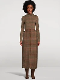 Maxine Plaid Pencil Skirt