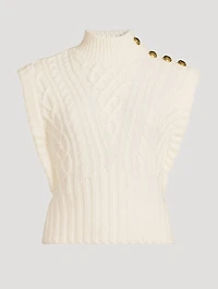 Holton Cable-Knit Wool Sweater Vest