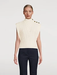 Holton Cable-Knit Wool Sweater Vest