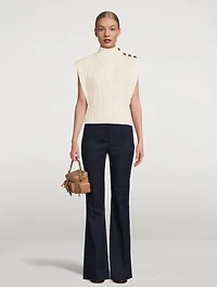 Holton Cable-Knit Wool Sweater Vest