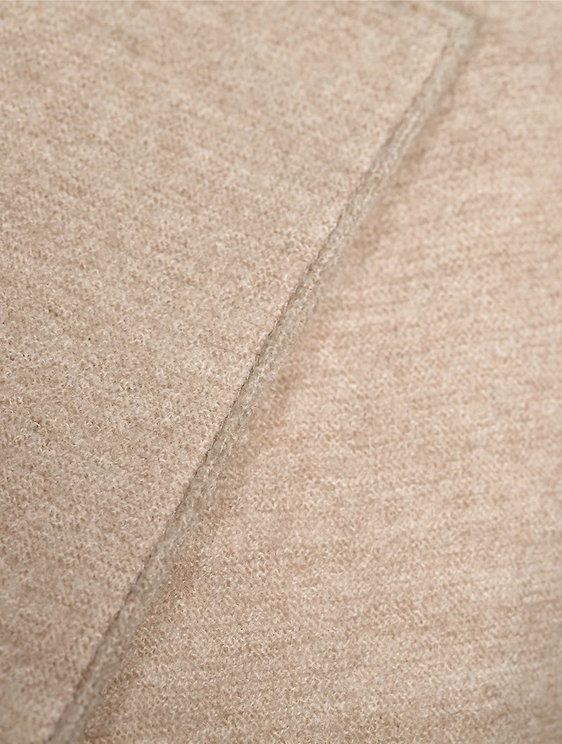 Layered Wool Blazer With Detachable Hood