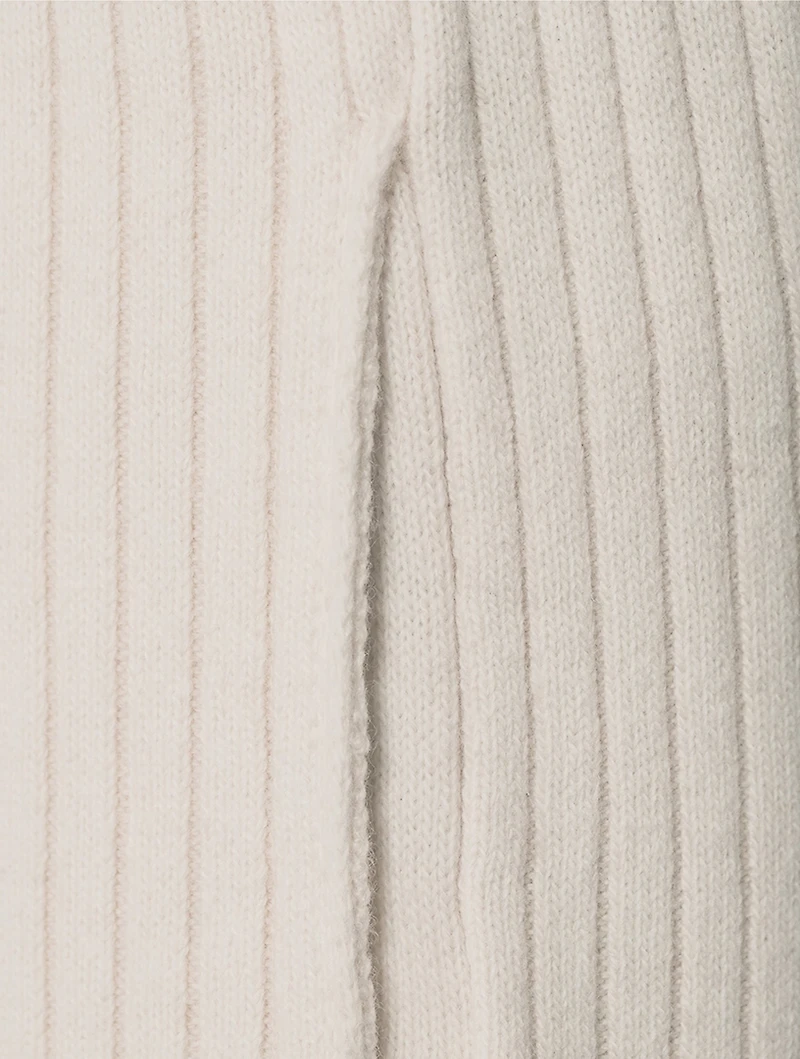 Ribbed Wool Cashmere Pants