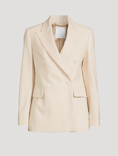 Double-Breasted Wool Blazer
