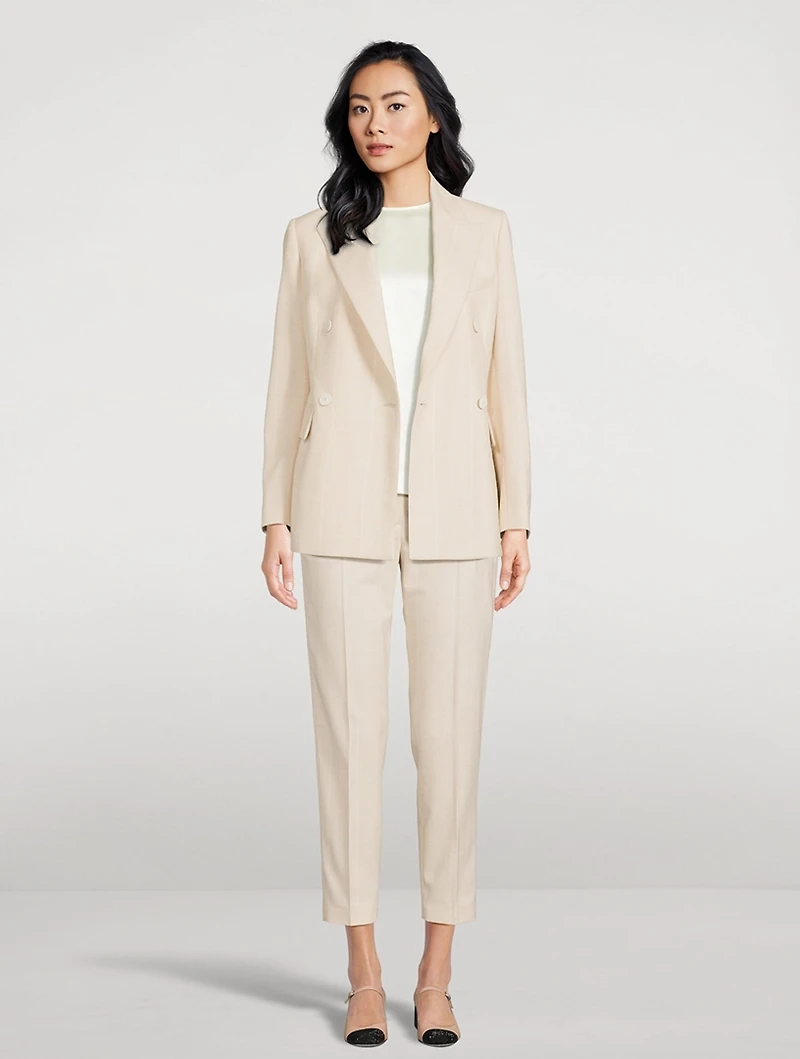 Tapered Wool Trousers