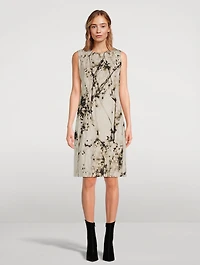 Harpson Sheath Dress Shadow Print