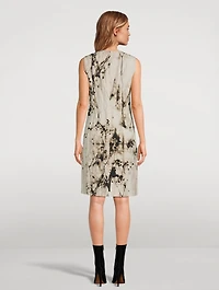 Harpson Sheath Dress Shadow Print