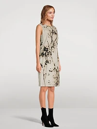 Harpson Sheath Dress Shadow Print