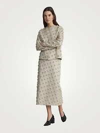 Fringe Dot Jacquard Jacket