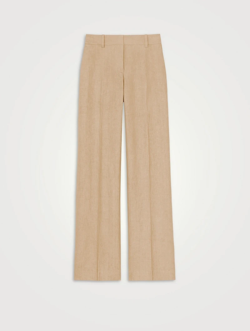 Sullivan Linen Straight-Leg Trousers