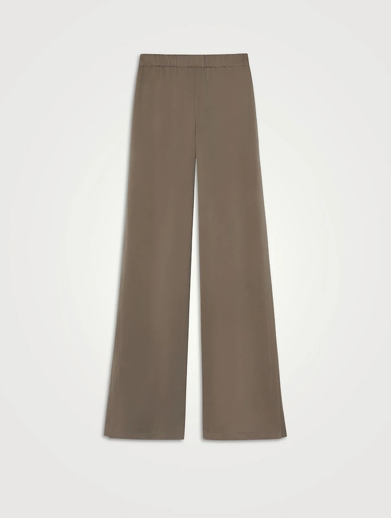 Franklin Silk Wide-Leg Trousers