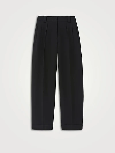 Wyatt Crêpe Barrel-Leg Trousers