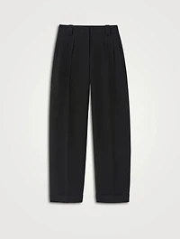 Wyatt Crêpe Barrel-Leg Trousers