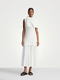 Pleated Midi Skirt