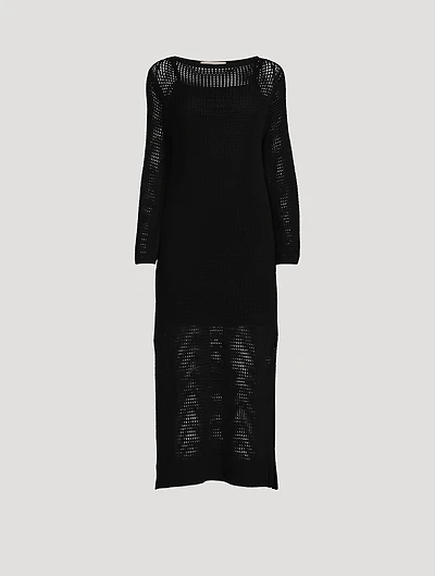 Mesh Stitch Knit Dress