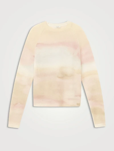 Cashmere Sweater Horizon Print