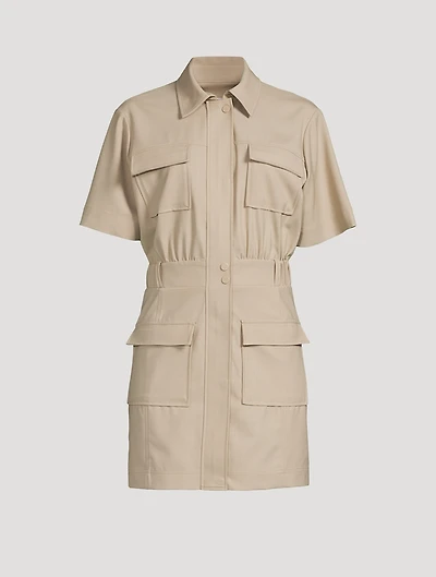 Yohana Cargo Shirt Dress