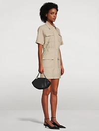 Yohana Cargo Shirt Dress