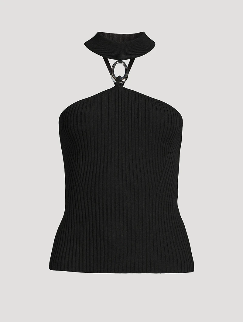 Rubie Ribbed Halter Top