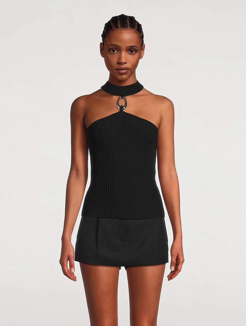 Rubie Ribbed Halter Top