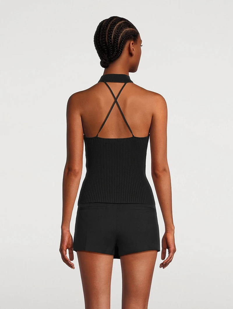 Rubie Ribbed Halter Top