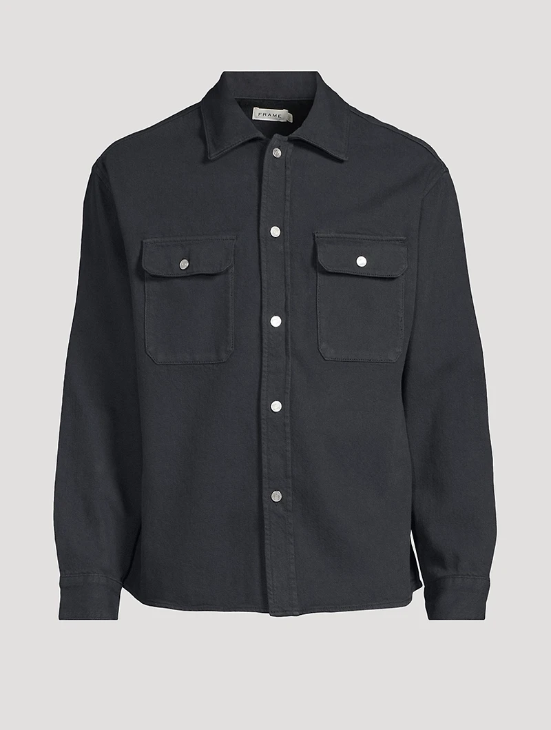 Textured Terry Overshirt