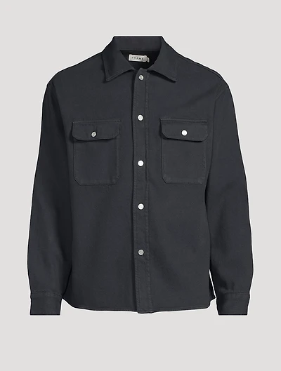 Textured Terry Overshirt
