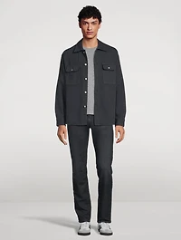 Textured Terry Overshirt