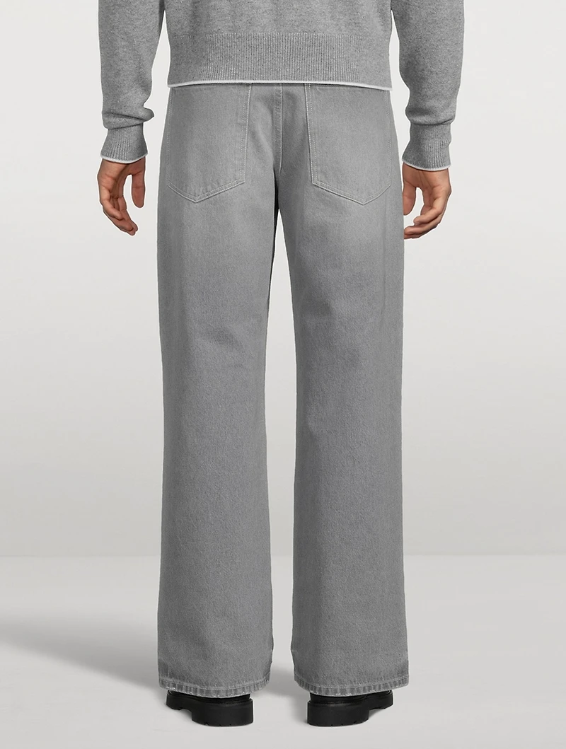 Le de-Nîmes Straight-Leg Denim Pants