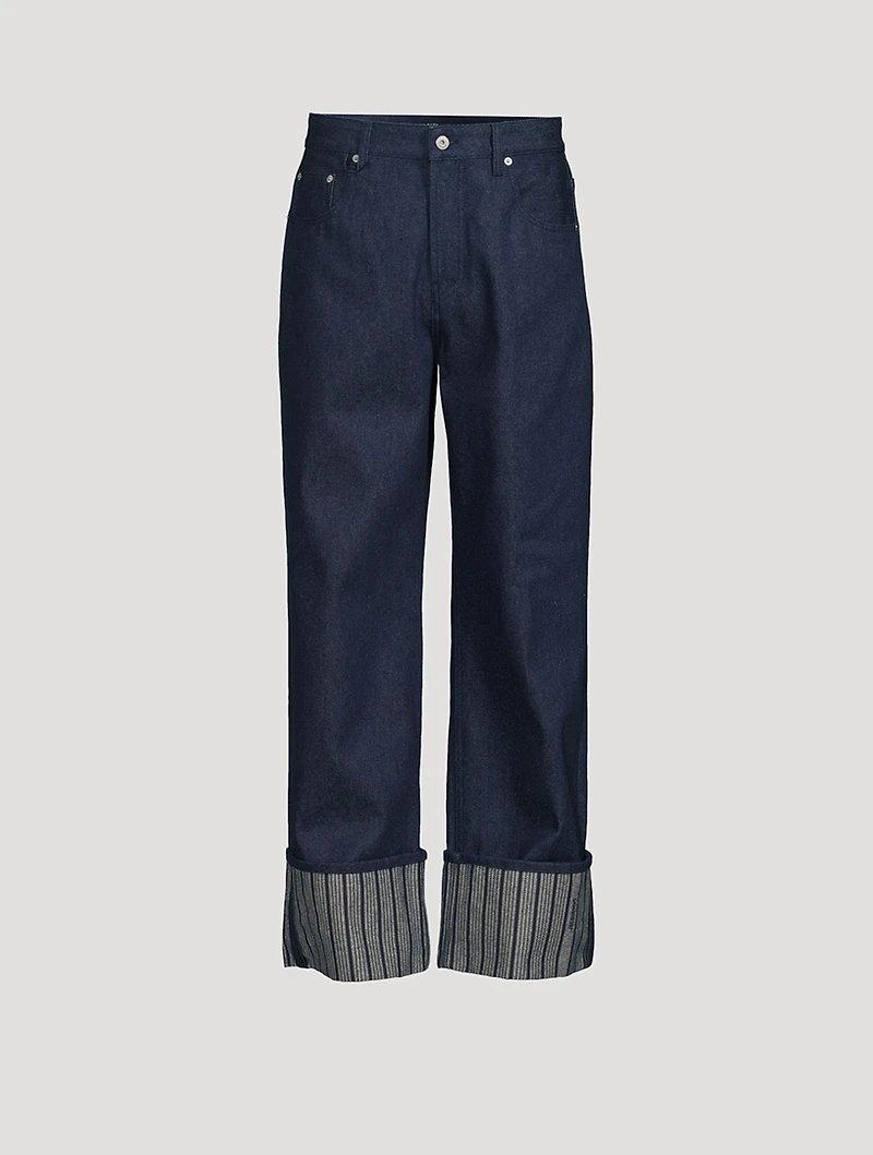 Le de-Nîmes Wide-Leg Denim Pants