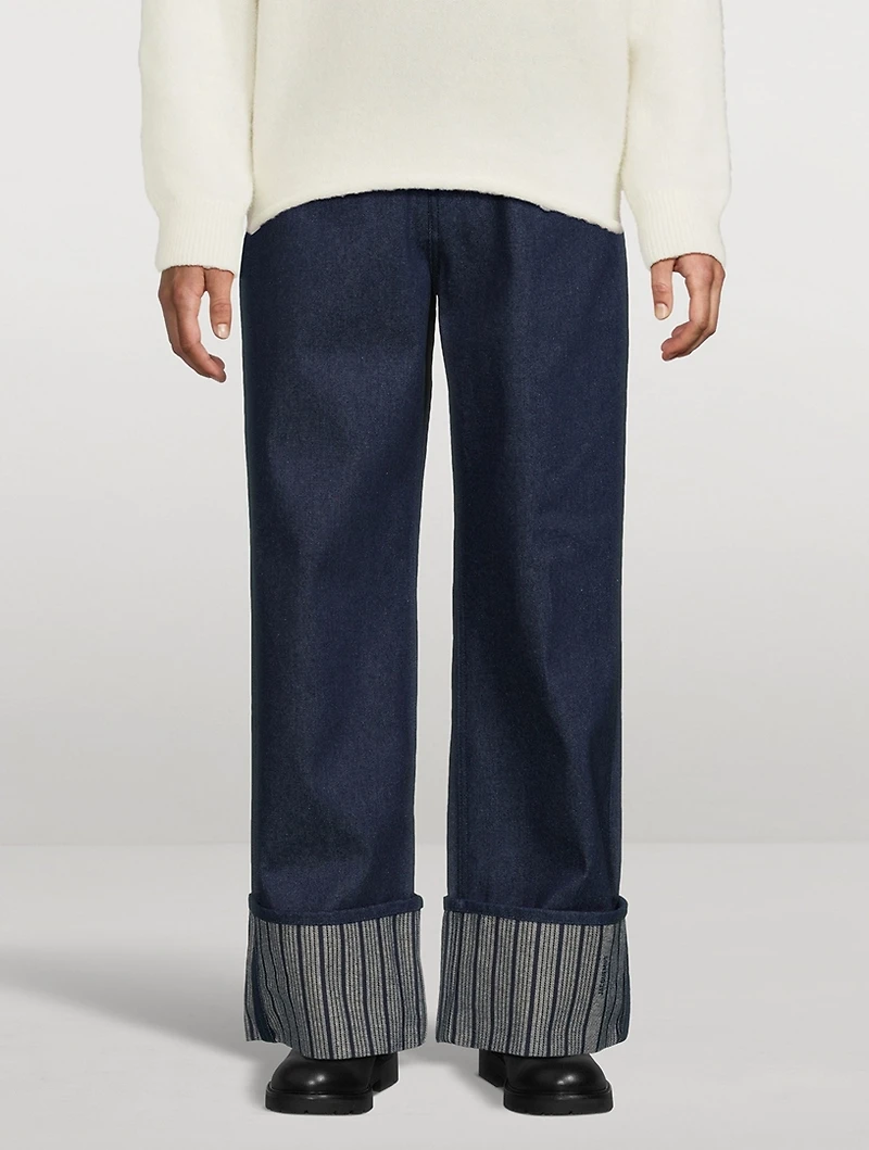 Le de-Nîmes Wide-Leg Denim Pants