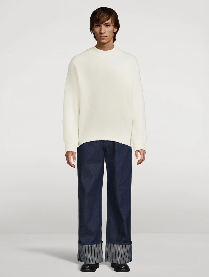 Le de-Nîmes Wide-Leg Denim Pants