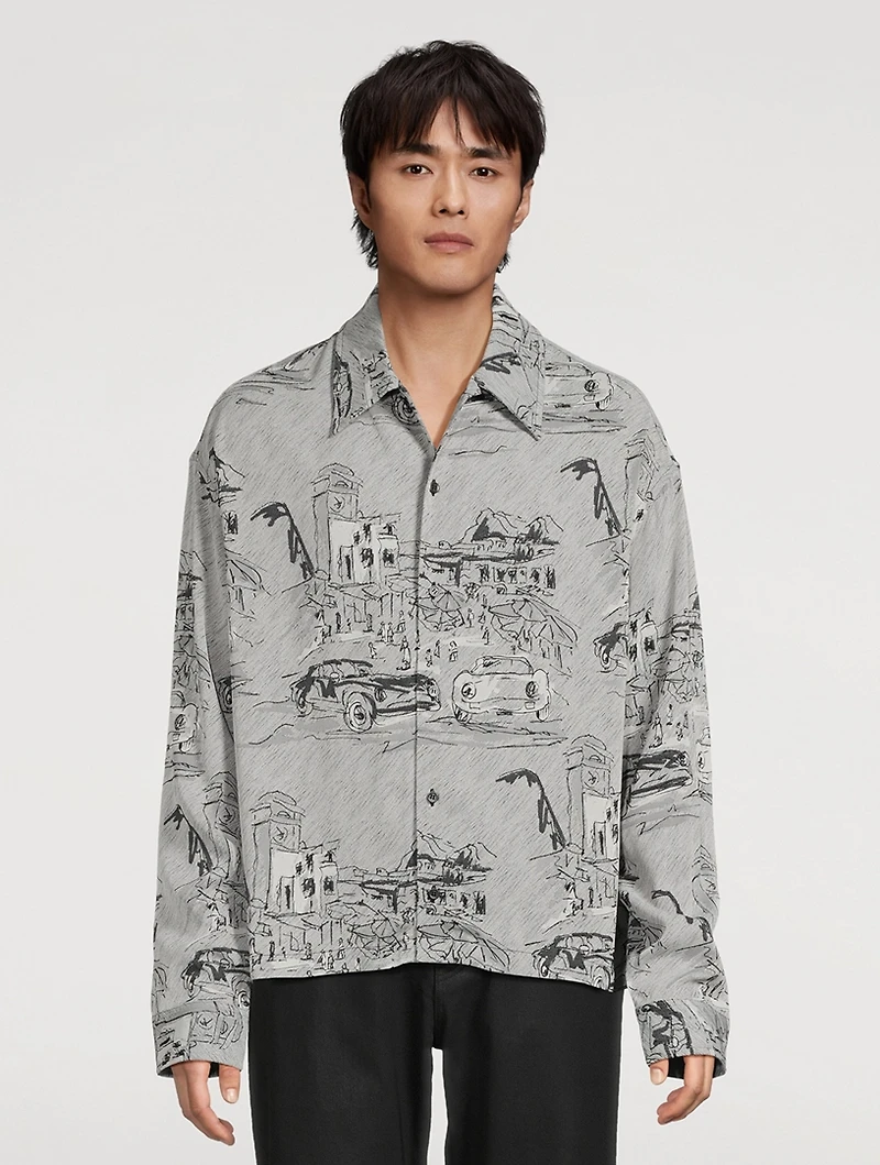 La Chemise Corto Boxy Long-Sleeve Shirt