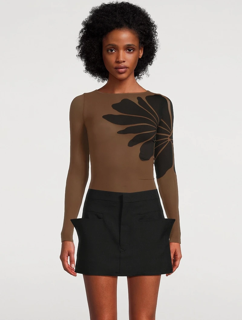 Body Tattoo Long-Sleeve Top
