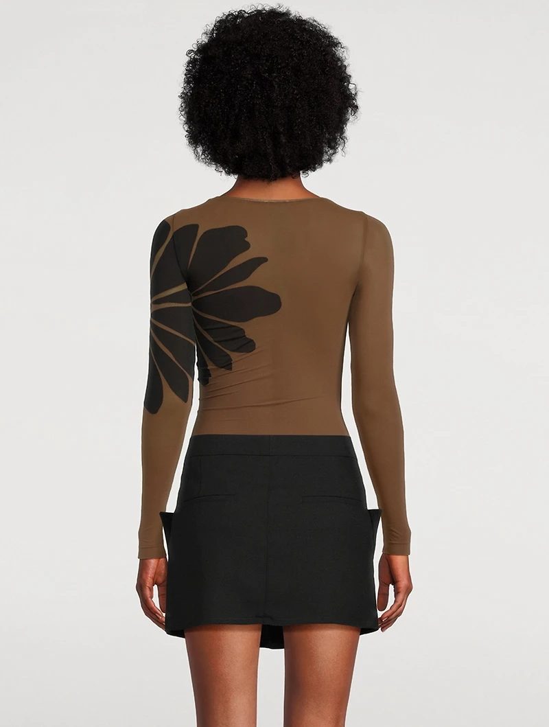 Body Tattoo Long-Sleeve Top