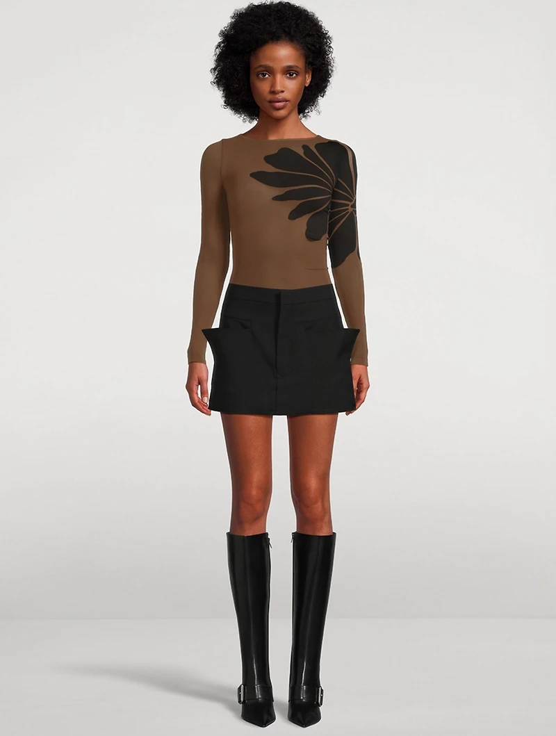 Body Tattoo Long-Sleeve Top