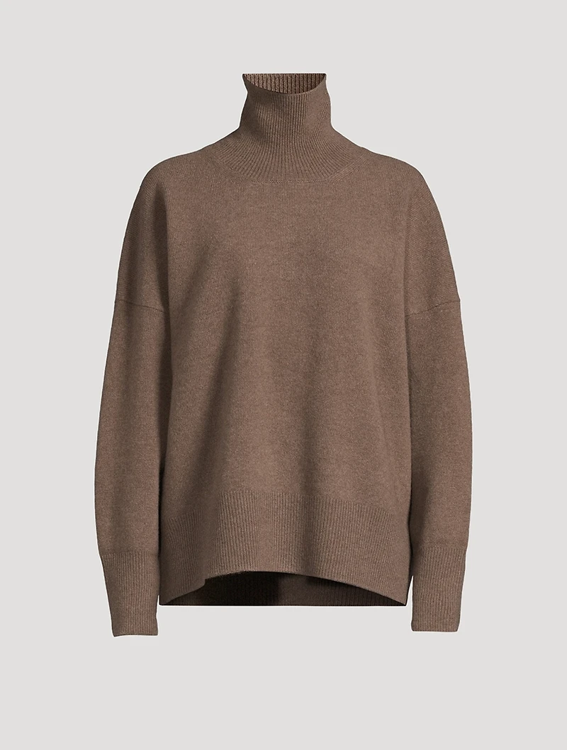 Boiled Wool Turtleneck Sweater