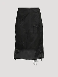 Embellished Organza Tulip Skirt