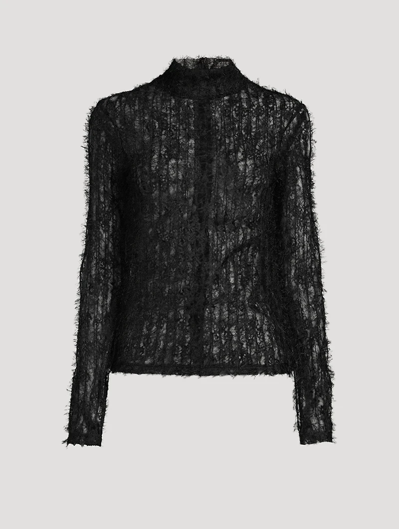 Textured Sheer Top
