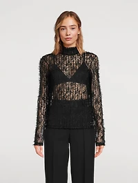 Textured Sheer Top