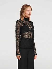 Textured Sheer Top