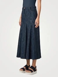 Denim Midi Skirt