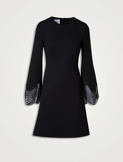 Jersey Long-Sleeve Mini Dress