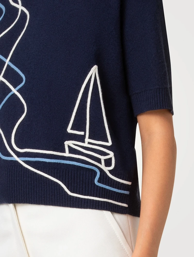 Sailboat Wool And Cashmere Sweater