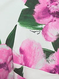 Belted Shirt Dress Floral Print