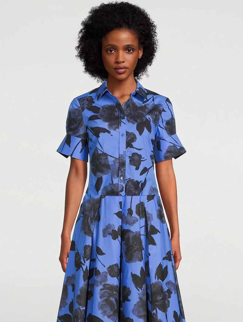 Poplin Shirt Floral Print