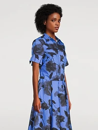 Poplin Shirt Floral Print
